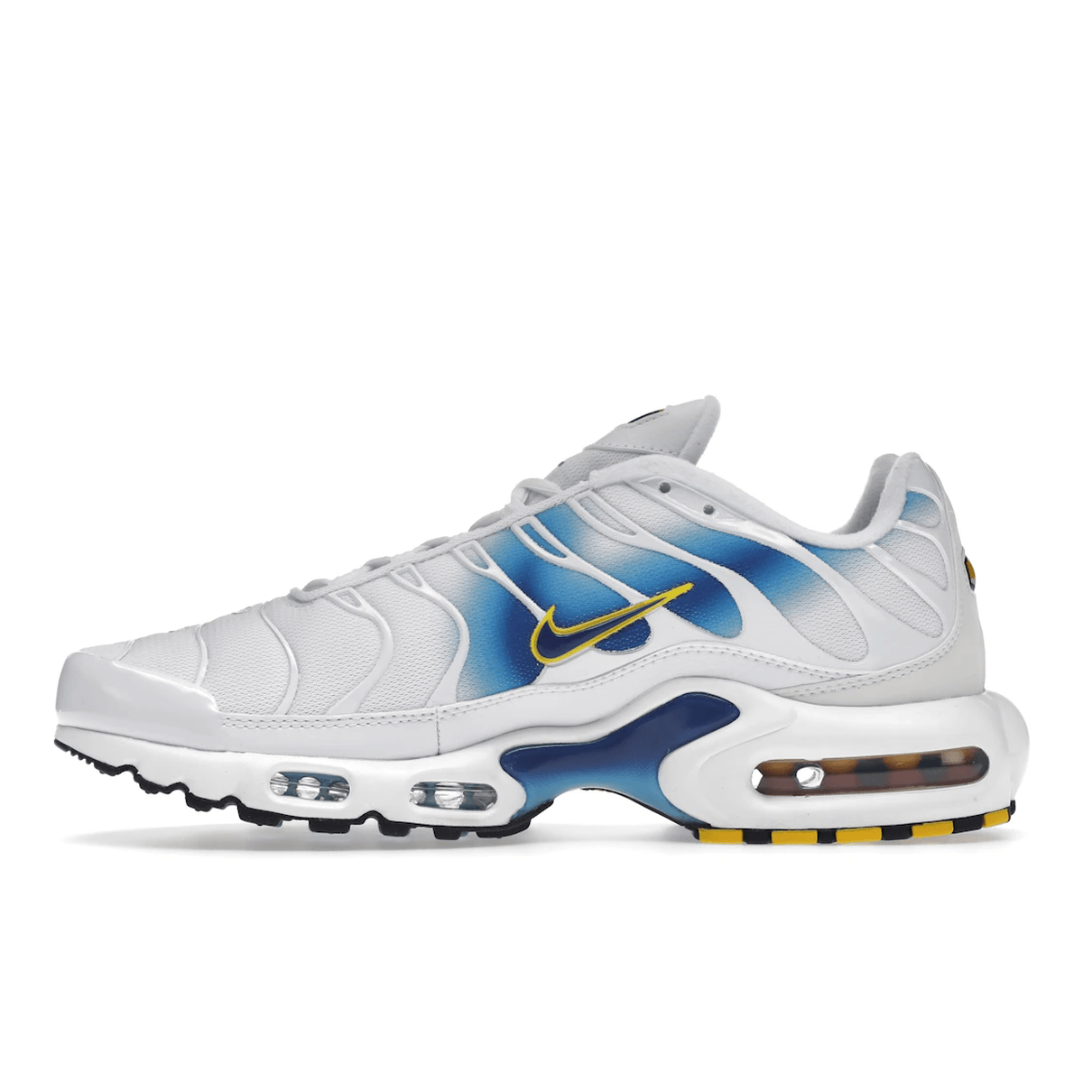 Miniatyrbild av Nike Air Max Plus Spray Paint Swoosh White Blue 3