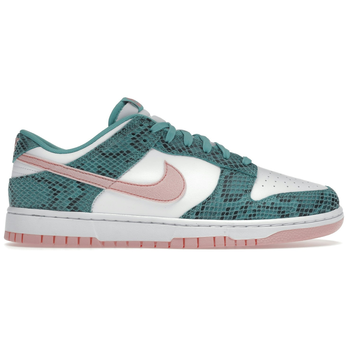Nike Dunk Low Snakeskin Washed Teal Bleached Coral
