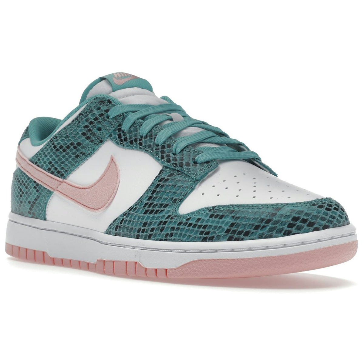 Miniatyrbild av Nike Dunk Low Snakeskin Washed Teal Bleached Coral 2
