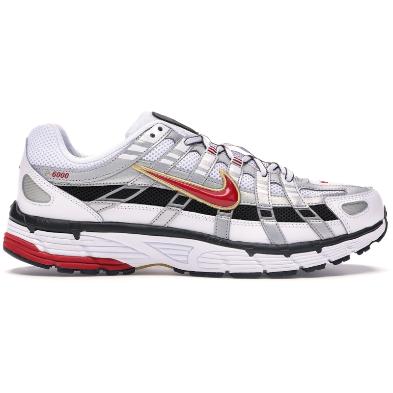 Nike P-6000 White Gold Red