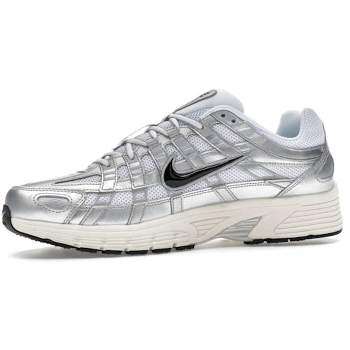 Miniatyrbild av Nike P-6000 White Metallic Silver Flat Silver Black 3